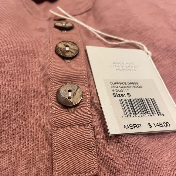 ❌SOLD❌ $148 NWT! Faherty Brand Cliffside Dress - Cedarwood - Picture 7 of 10